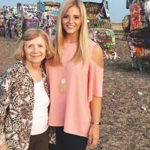 Vince Camuto cold shoulder blouse